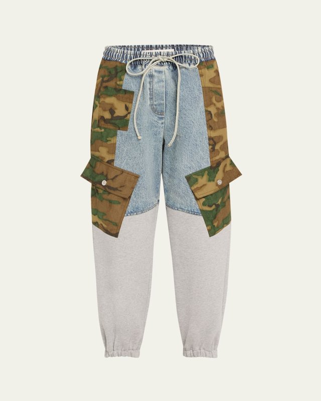 Patchwork Camo Ripstick Joggers
